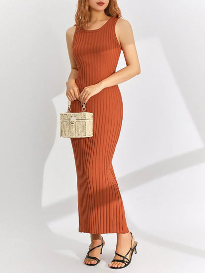 Abito Lungo Donna Senza Maniche Estivo – Vestito Elegante e Casual