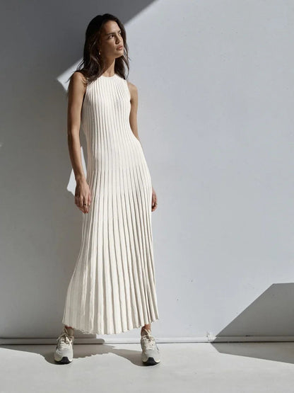 Abito Lungo Donna Senza Maniche Estivo – Vestito Elegante e Casual
