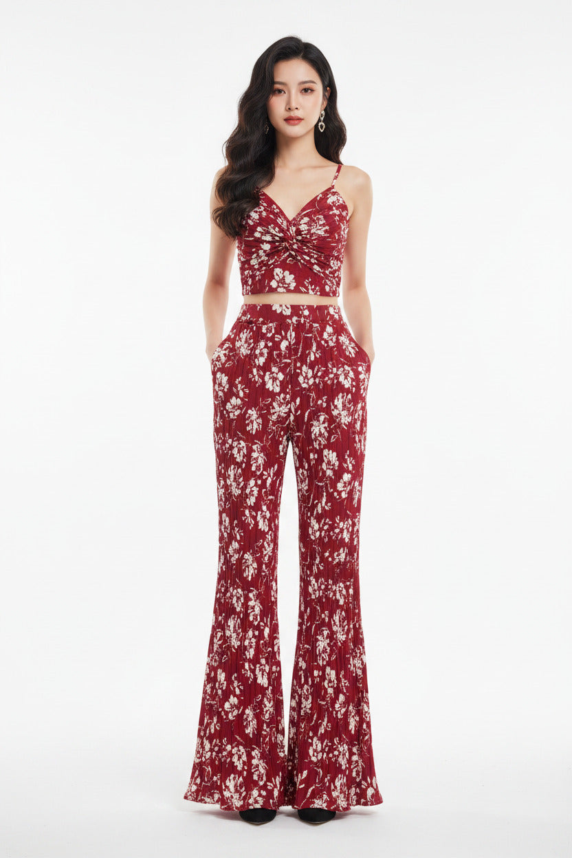 Abito Due Pezzi Donna con Scollo a V – Completo Elegante e Estivo