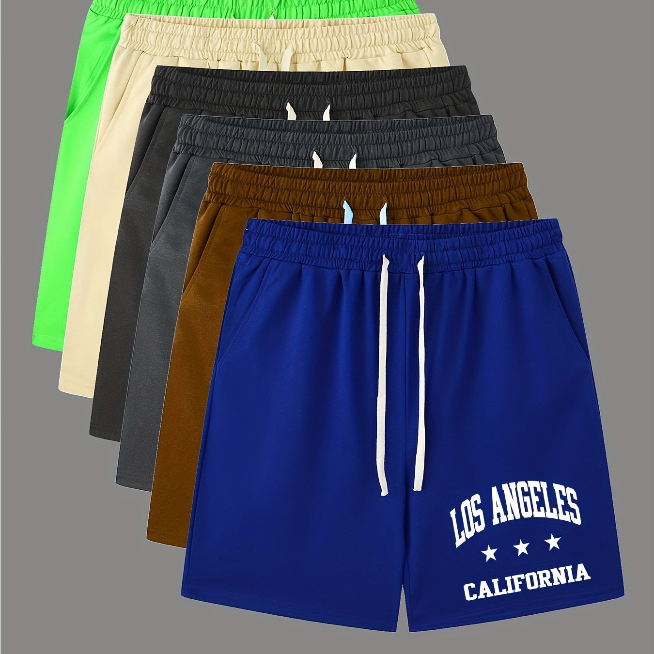 Pantaloncini Comodi Con Stampa Di Lettere, Pantaloncini Da Uomo Casual Leggermente Elasticizzati Con Coulisse In Vita Per Il Resort Estivo Sulla Spiaggia Di Pallacanestro