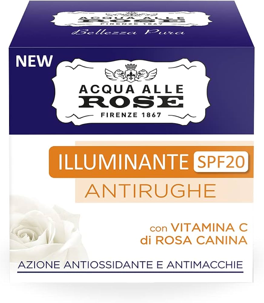 Acque alle Rose Crema Viso Antirughe Sensitive Collagene Vegetale – Antirughe Lenitiva Pelli Sensibili