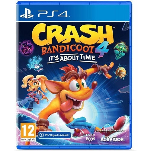 Crash Bandicoot 4 It'S About Time PS4 Spiel Italienisch Playstation 4 Neu Upg PS5