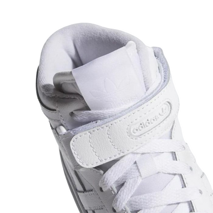 Adidas Originals Scarpa sneakers alta da ragazzo Forum Mid FZ2086 bianco