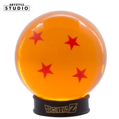 ABYSTYLE DRAGON BALL KRISTALLKUGEL 4 STERNE 75mm + DRAGONBALL-SOCKEL