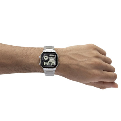 Casio AE-1200WHD-1A Orologio Uomo Digitale Vintage Acciaio