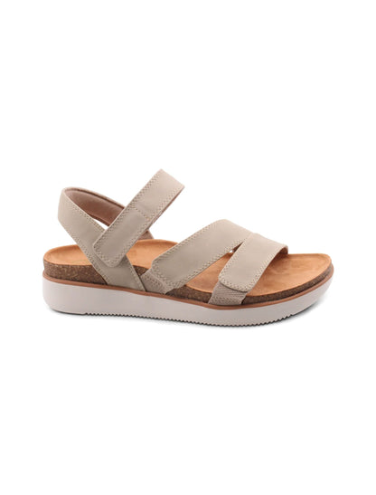 Skechers Lifted Comfort 163252/TPE Taupe – Sandali Donna Vegan Memory Foam