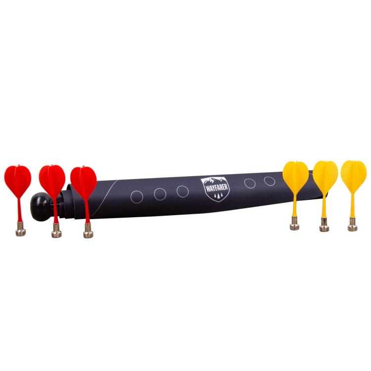 Wayfarer - 6 magnetische Dartpfeile mit magnetischer Dartscheibe