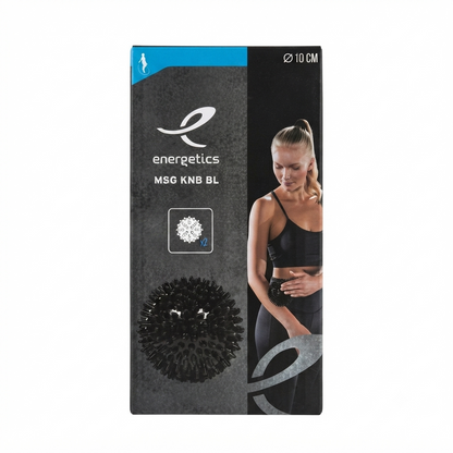 Energetics Coppia di sfere per il massaggio Knobbed Balls da 10cm di diametro 107305-050 nero