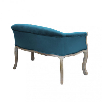 Divano elegante con capitonné in tessuto di lusso