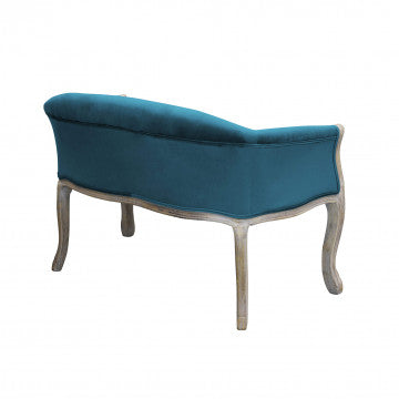 Divano elegante con capitonné in tessuto di lusso