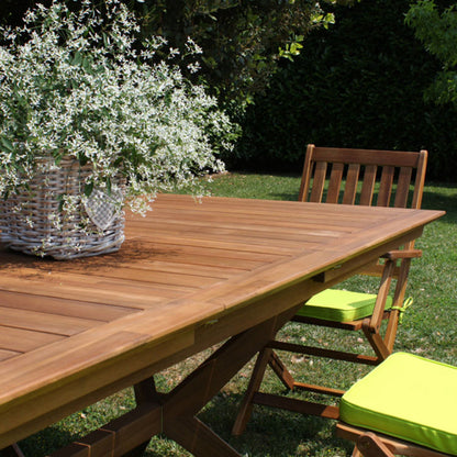 Tavolo Bali 150/200 x 90 in legno di acacia massiccio allungabile - color marrone