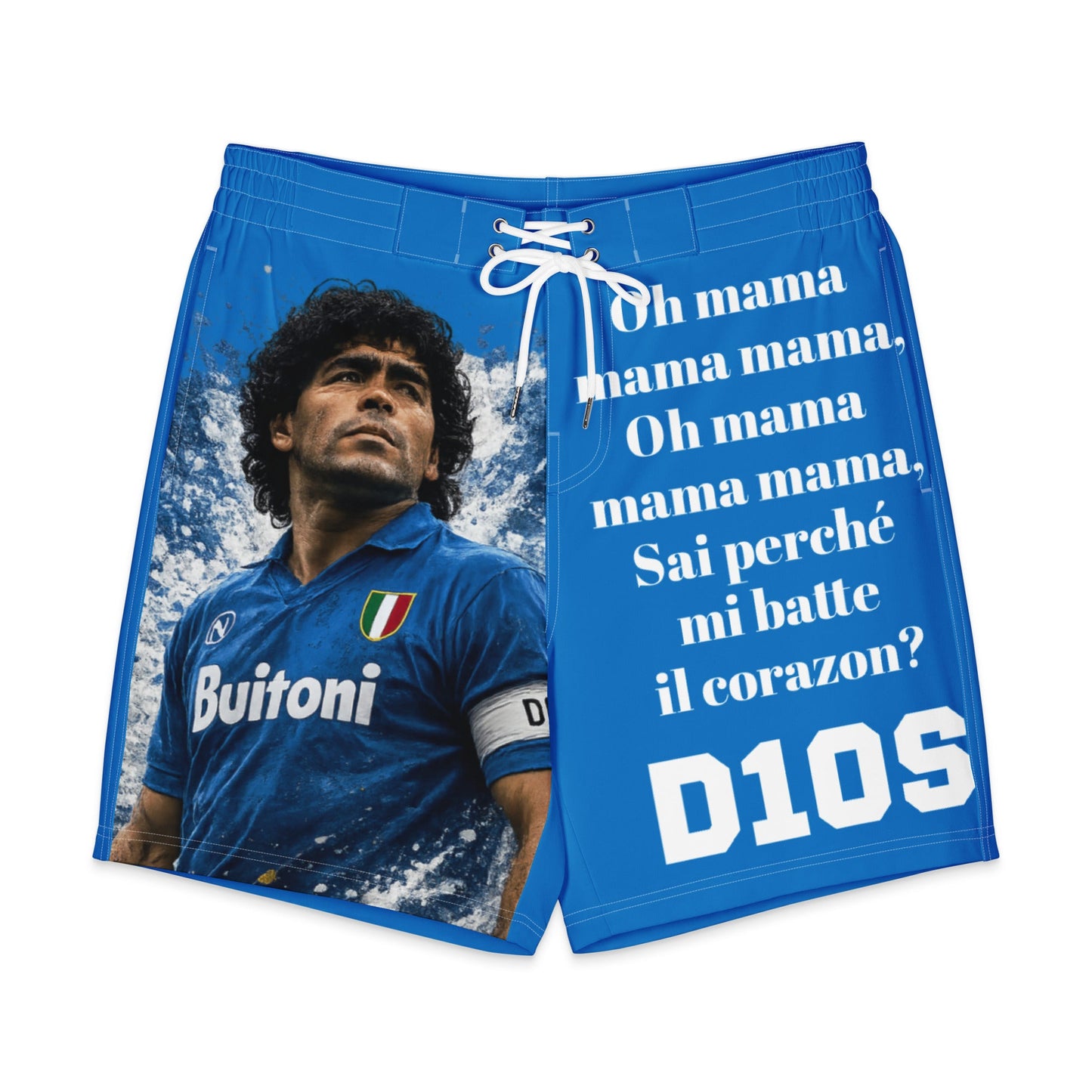 Costume da Bagno Uomo Maradona – Pantaloncini Surf All-Over Print