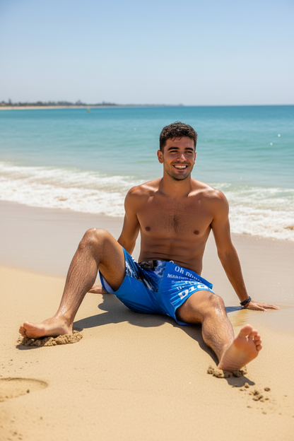 Costume da Bagno Uomo Maradona – Pantaloncini Surf All-Over Print