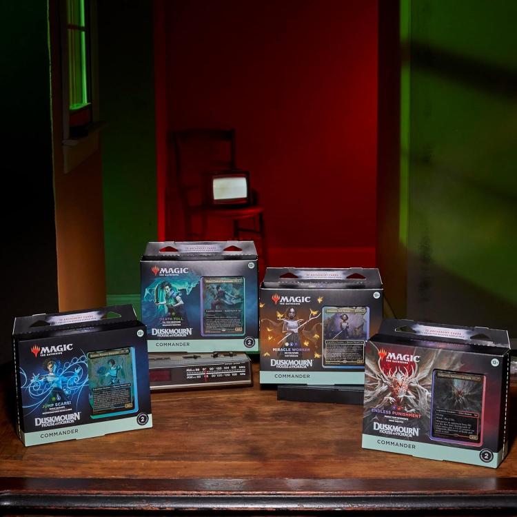 Magic The Gathering: Duskmourn House Of Horror - Kommandanten-Deck (Komplettes Set 4 Stück) Eng