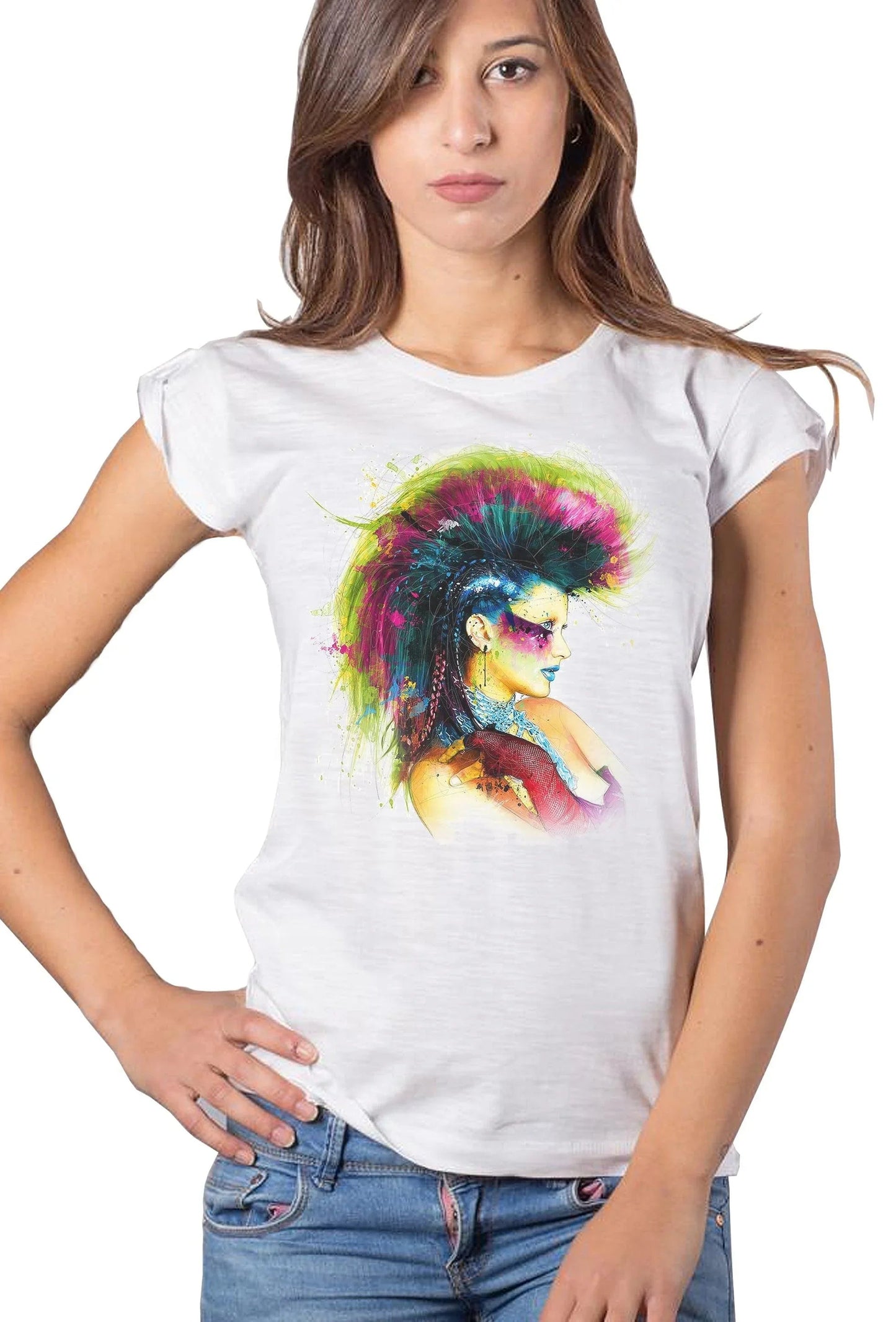 STREET STYLE T-shirt Slub Donna Anarchy Art