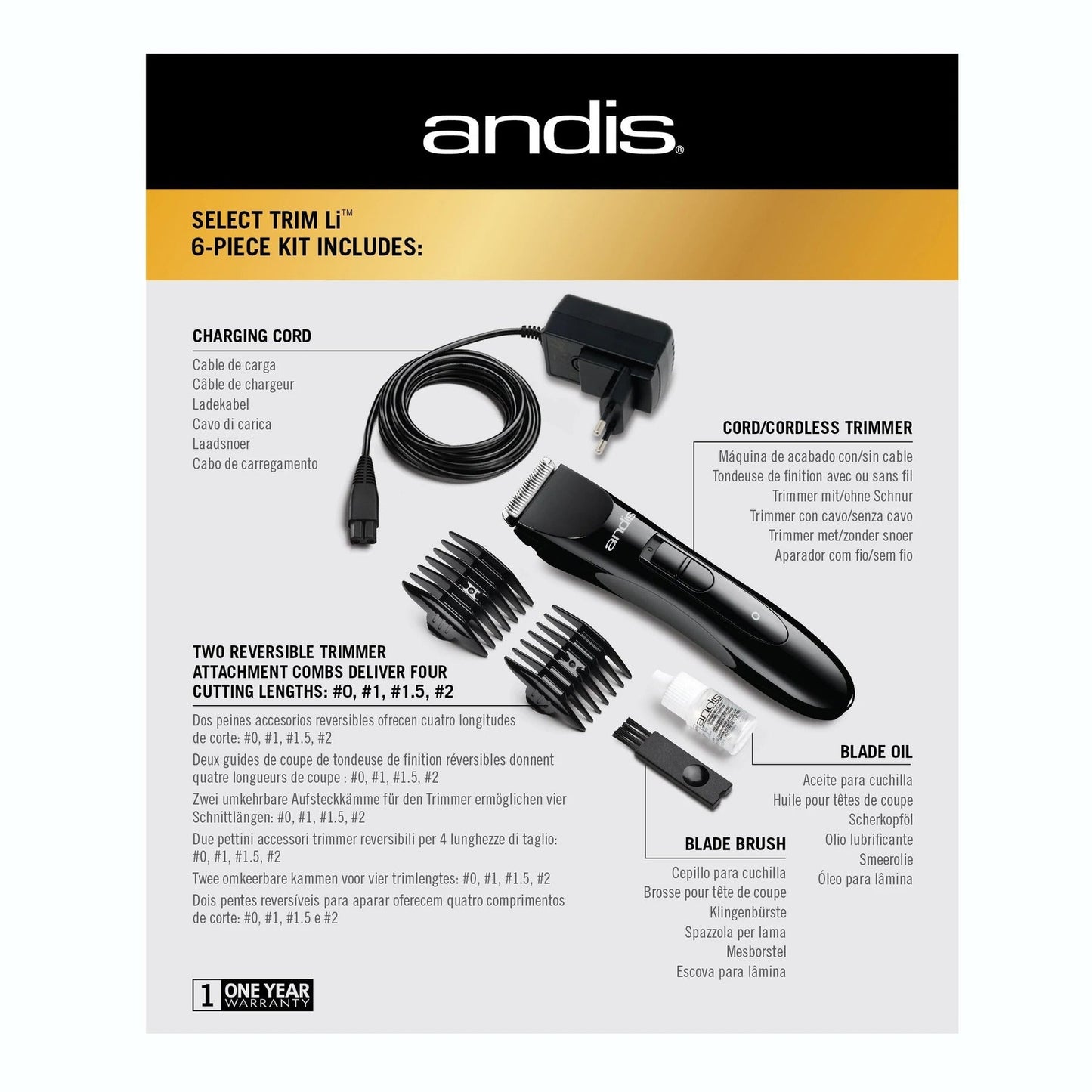 Andis Tosatrice Cordless Trimmer Select Trim Li