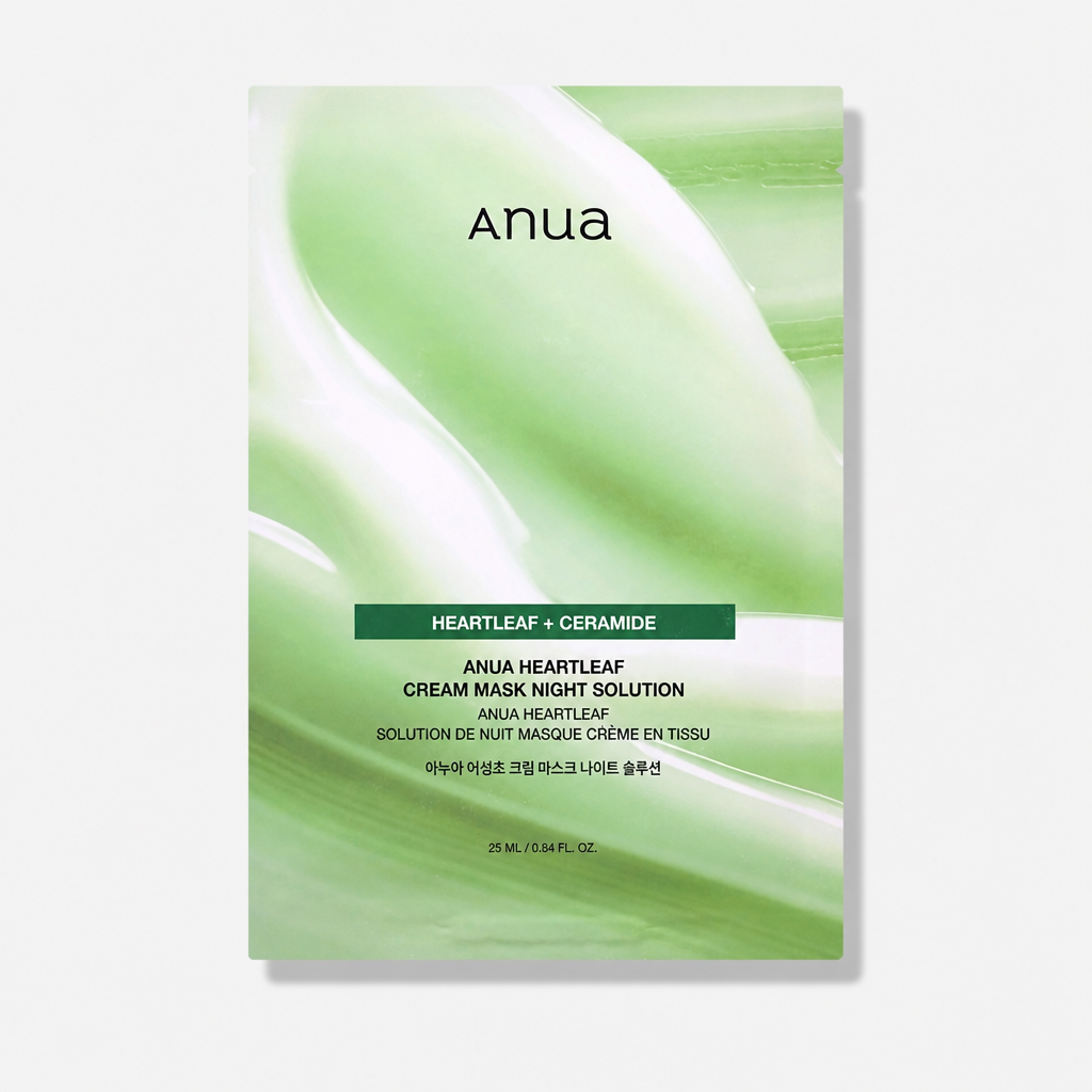 Anua Heartleaf Cream Mask Night Solution – Maschera Viso Notte 10 pz
