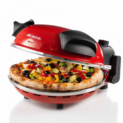 ARIETE PIZZAOFEN ELEKTRISCH 0909 1200W STEINPLATTE PIZZEN FOCACCIA 30cm