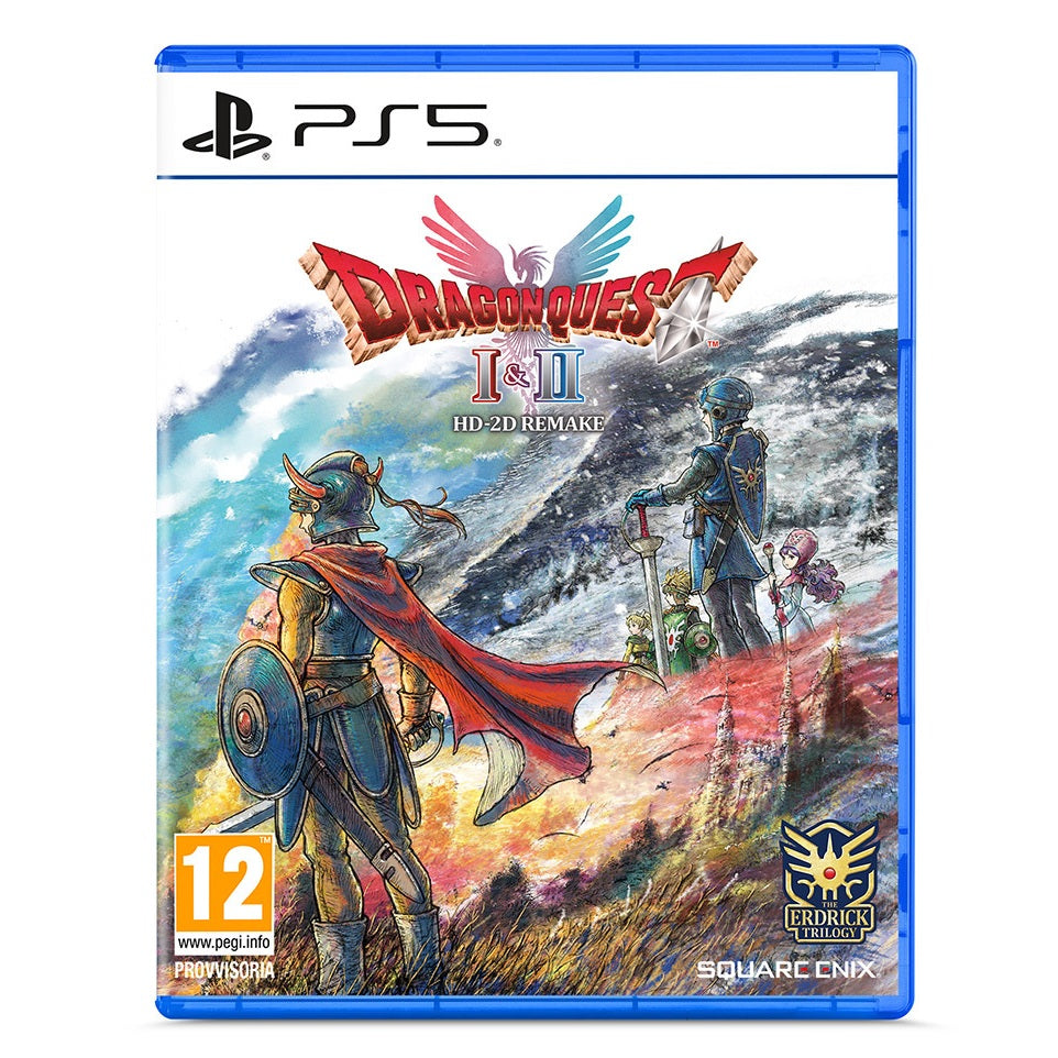 Dragon Quest I & II HD-2D Remake PS5 Videospiel Pal Italienisch Neu