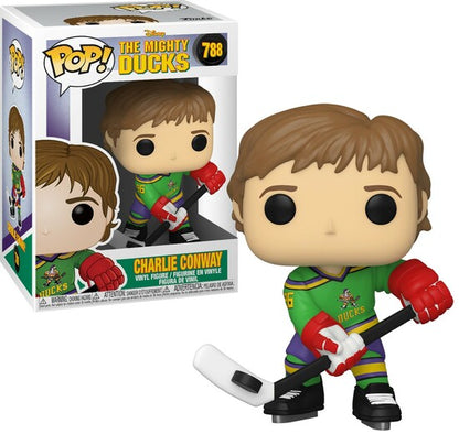 Funko Pop ! Disney Mighty Ducks (788) - Charlie Conway Hockey Ghiaccio Figure 9cm