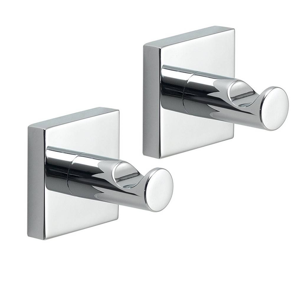 Appendiabiti a muro GEDY linea Fuji set 2 ganci Cromato
