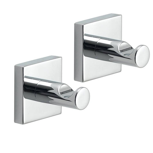 Appendiabiti a muro GEDY linea Fuji set 2 ganci Cromato