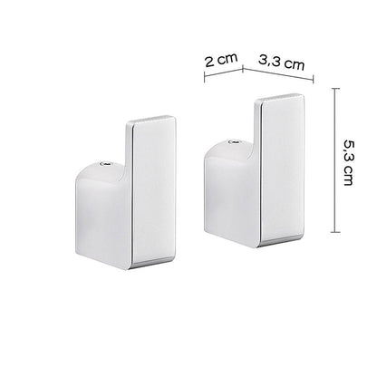 Appendiabiti a muro GEDY linea Outline set 2 ganci Cromato