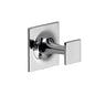 GEDY Wizard Wall-Mounted Single Hook Coat Rack, Chrome