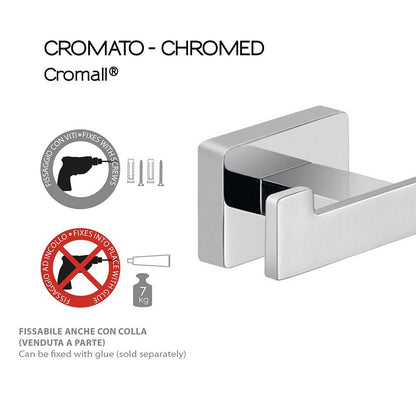 Appendiabiti doppio a muro serie Atena Gedy