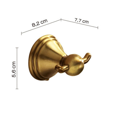 Appendiabiti doppio linea Romance color bronzo