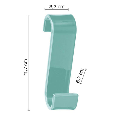 Appendiabiti per termoarredo GEDY linea Merlino in termoplastica colore Acquamarina