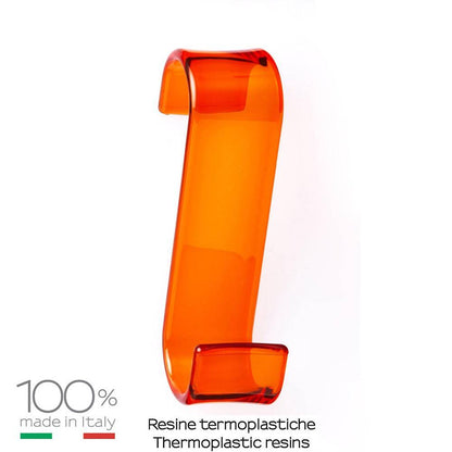 Appendiabiti per termoarredo GEDY linea Merlino in termoplastica colore Arancione