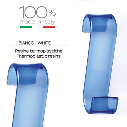 Appendiabiti per termoarredo GEDY linea Merlino in termoplastica colore Azzurro