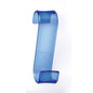Radiator towel rail GEDY Merlino line in thermoplastic, Azure color