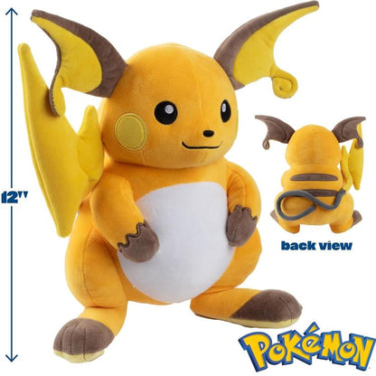 Pokémon - Peluche (Raichu) Morbido Grande 25Cm Pupazzo Plush Giocattoli Bambini