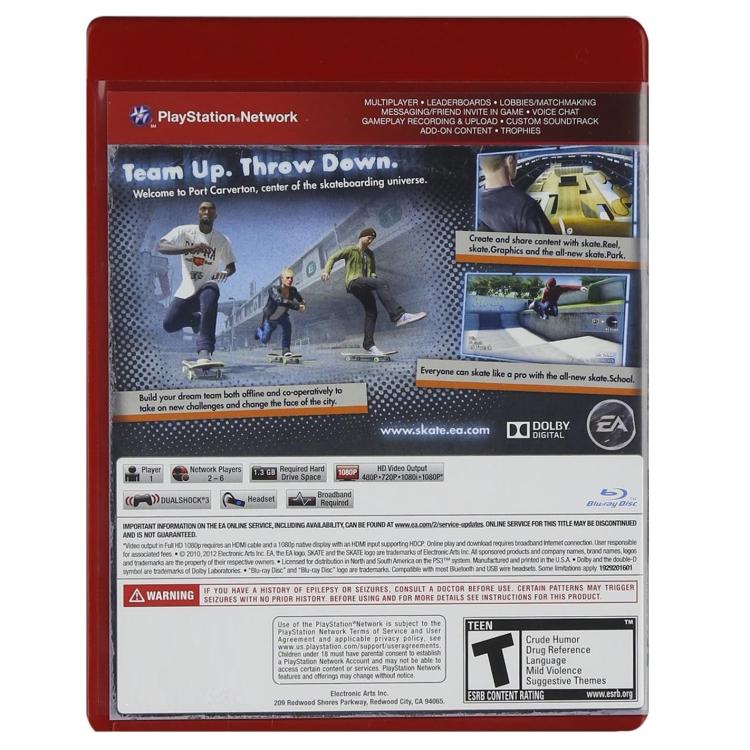 Skate 3 (Greatest Hits) PS3 Videospiel Playstation 3 UK EU ITA Neu Versiegelt
