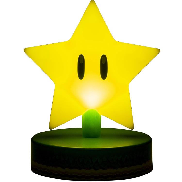 Paladone Schreibtischlampe 3D Super Mario Stern-Licht 006 Nacht-Nachtlicht