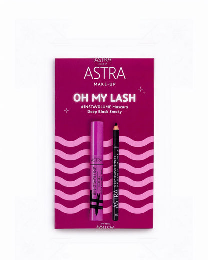 Astra Make-Up Oh My Lash Kit Mascara Instavolume + Deep Black Smoky Pencil