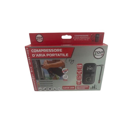 Mini Tragbarer Luftkompressor Auto Motorrad Akku-Reifenfüller LED-Anzeige