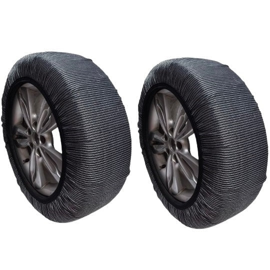 Calze Da Neve Per Auto Omologate En 16662-1 Coppia Con Guanti Catene Taglia (S)