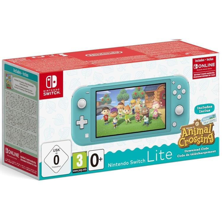 Nintendo Switch Lite Konsole Türkis + Spiel Animal Crossing New Horizon Ita