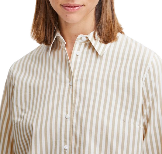 b.young camicia a righe con manica lunga da donna Byhetila 20814341 201072 safari mix