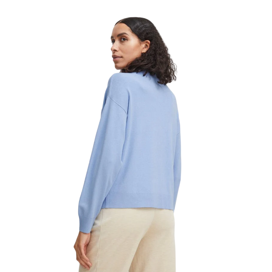 b.young cardigan da donna Bymmola 20814398 blu cielo
