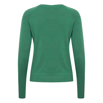 b.young maglia girocollo da donna BYmmorla long cuff 20815301 186018 verde