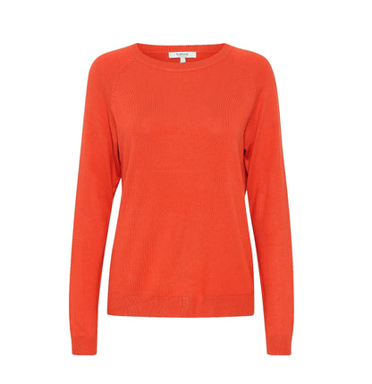 b.young maglia girocollo da donna Pimpa Basic 20813514 181550 rosso aurora