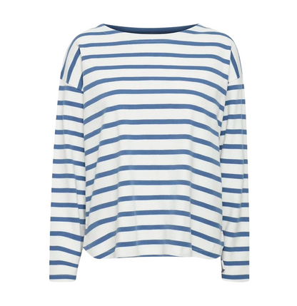 b.young maglioncino a righe da donna Byramsi 20814422 200450 bianco-blu