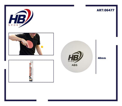 Hb 6Pz Palline Ping Pong Abs Palle Tennis Da Tavolo Sport Allenamento Bianco