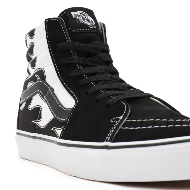 Vans Sk8-Hi Flame Lifestyle Sneakers Uomo Nero Bianco - VN0A32QGK681