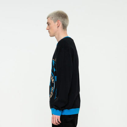 Santa Cruz Maglia girocollo manica lunga Shark Trip Knit Crew multicolor
