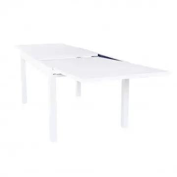 Ausziehbarer Tisch Hawaii aus weißem Aluminium - 135/270 x 90